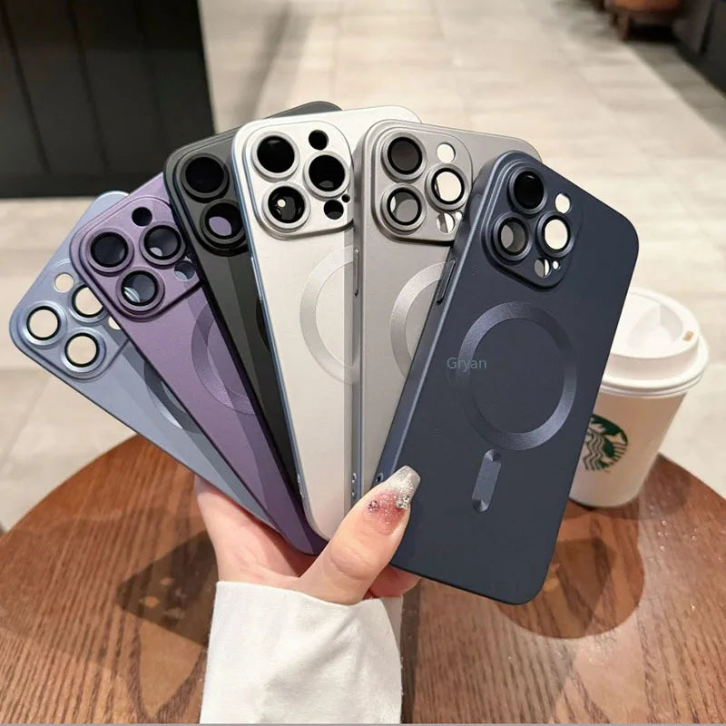 Luxury MagSafe Shockproof Frosted iPhone Case