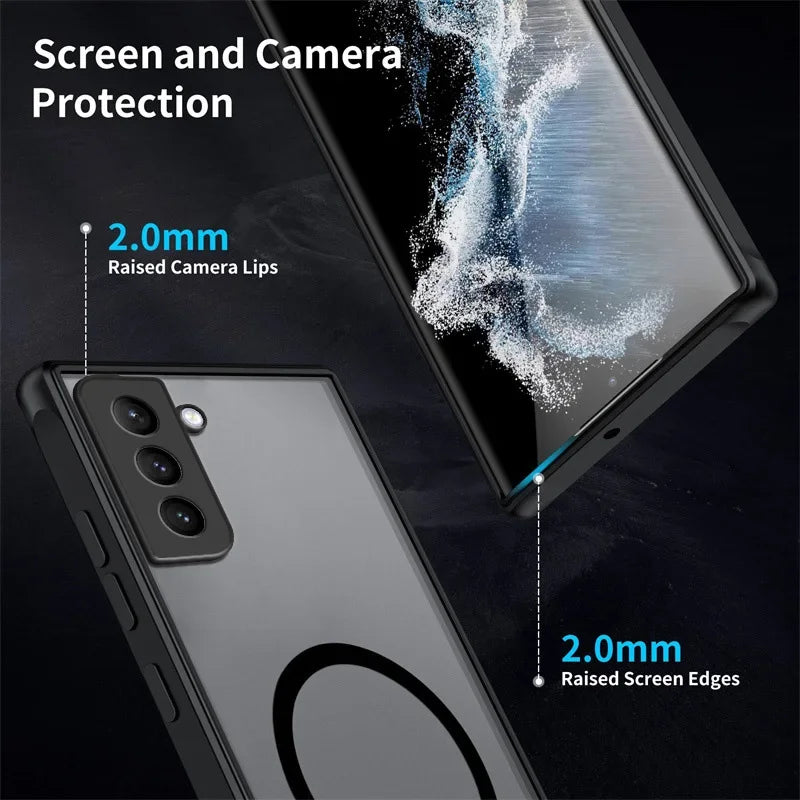 Matte Magnetic Phone Case for Samsung