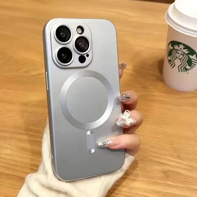 Luxury MagSafe Shockproof Frosted iPhone Case