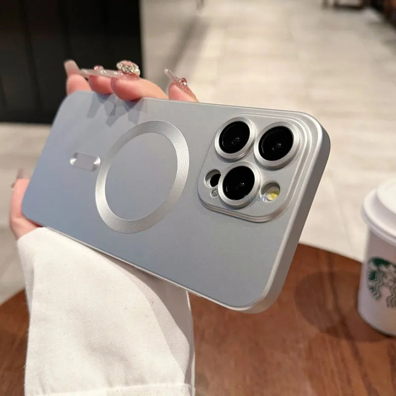 Luxury MagSafe Shockproof Frosted iPhone Case