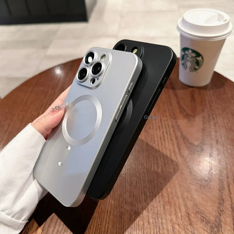 Luxury MagSafe Shockproof Frosted iPhone Case