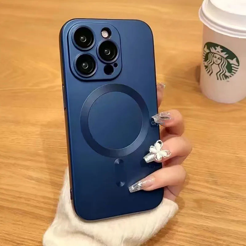 Luxury MagSafe Shockproof Frosted iPhone Case