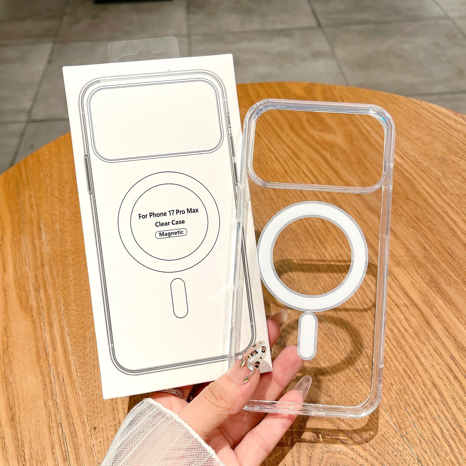 Clear Magnetic MagSafe Wireless Charging iPhone Case