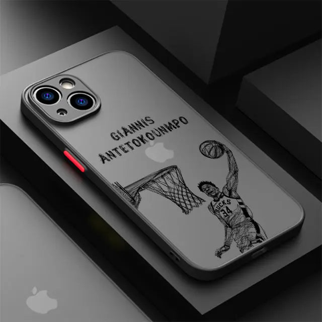 Cartoon Basketball Star Phone Case for iPhone