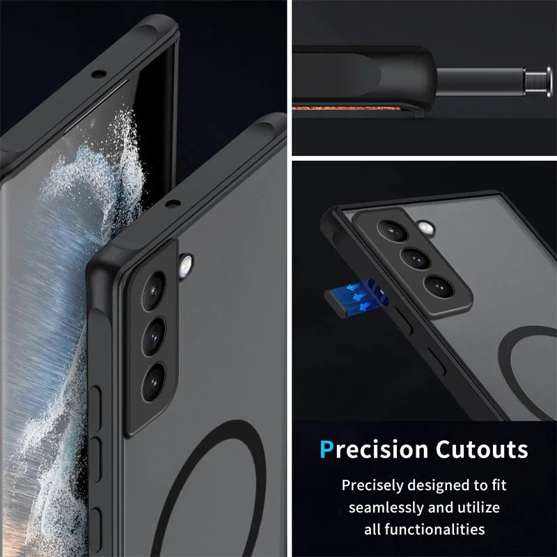 Matte Magnetic Phone Case for Samsung