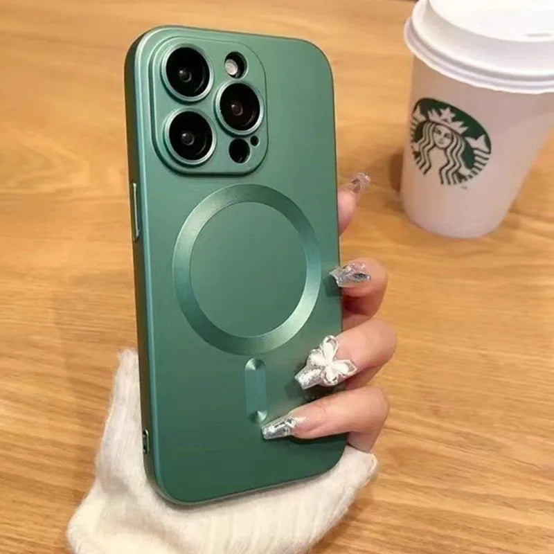 Luxury MagSafe Shockproof Frosted iPhone Case