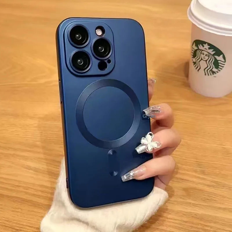Luxury MagSafe Shockproof Frosted iPhone Case