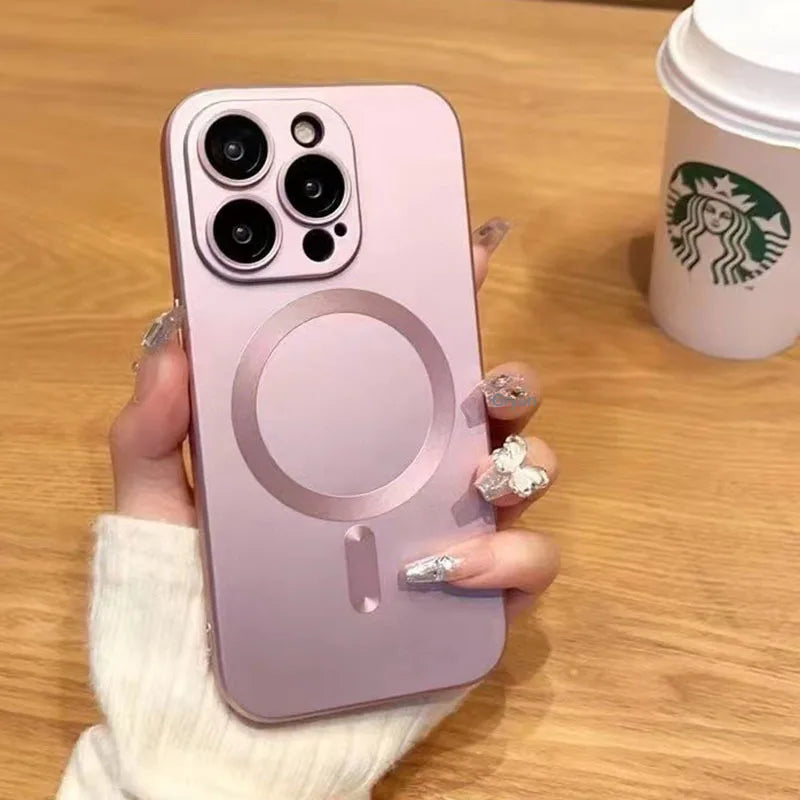 Luxury MagSafe Shockproof Frosted iPhone Case