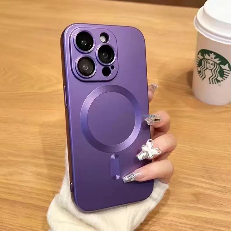 Luxury MagSafe Shockproof Frosted iPhone Case