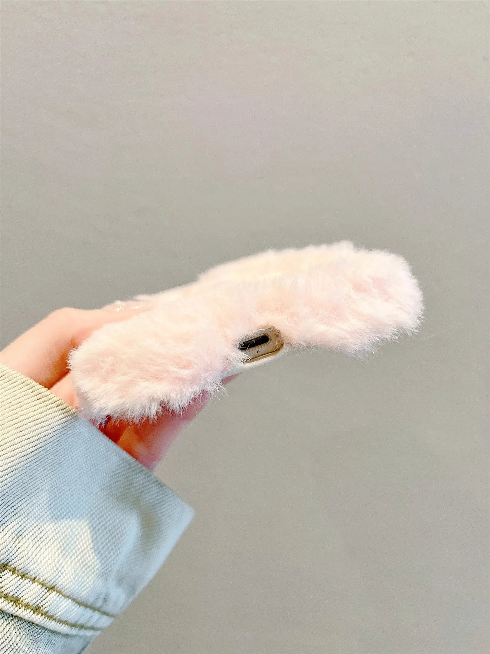 Cute Cartoon Plush Bunny Case For iPhone
