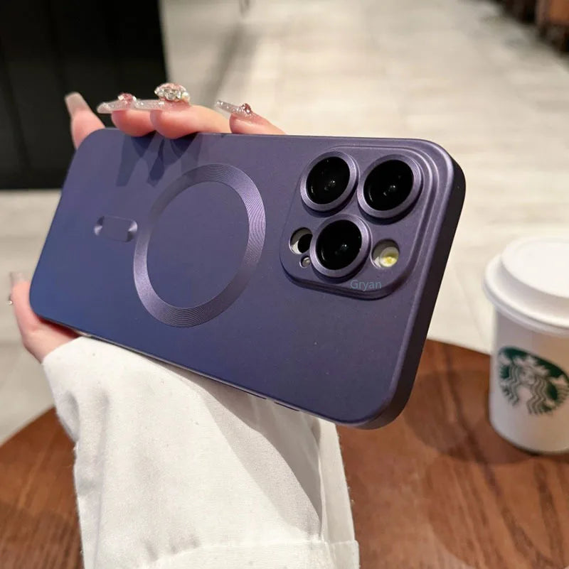 Luxury MagSafe Shockproof Frosted iPhone Case